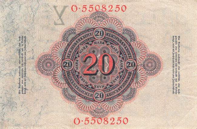 20 Mark 1914 ro.47b Y/O